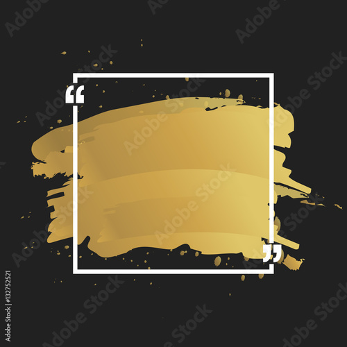 Quote text bubble. Commas, note, message and comment Design element