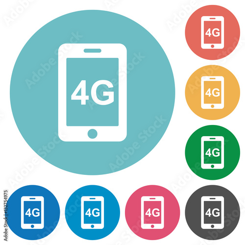 Fourth gereration mobile network flat round icons Free Download Fourth gereration mobile network flat round icons - GFXLoad