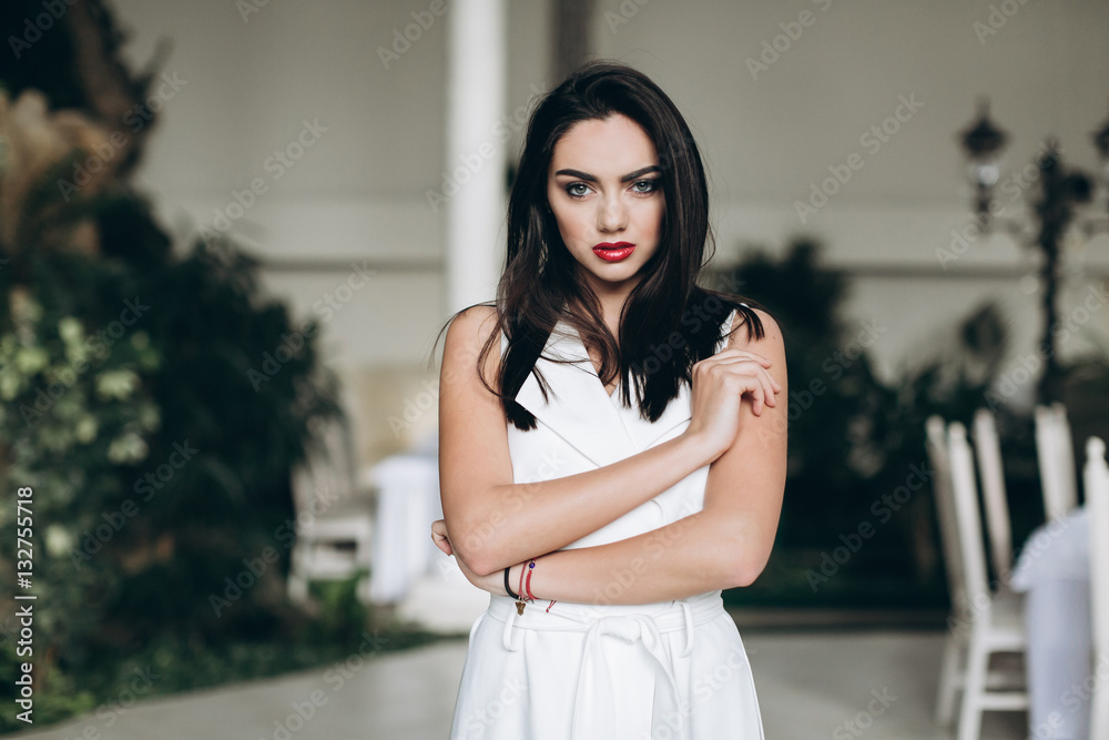 Portrait of beautifull business woman. Restaurant manager. Portrait of beautifull business woman. Restaurant manager.