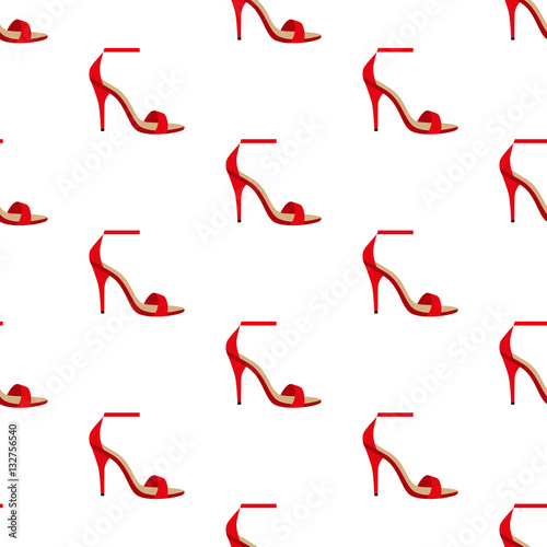 High-heeled woman shoes pattern.