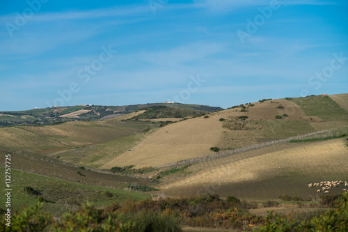landscape on the hills. 
