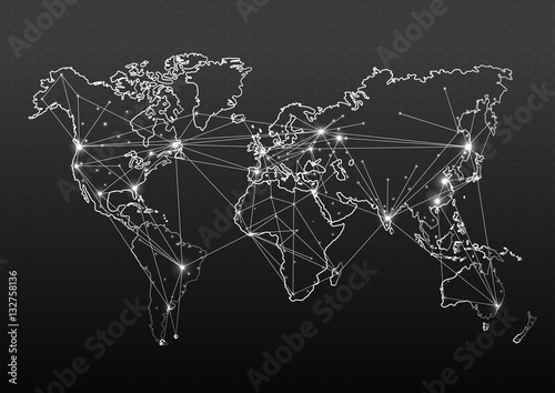 maps of the Earth's. world map. Vector illustration