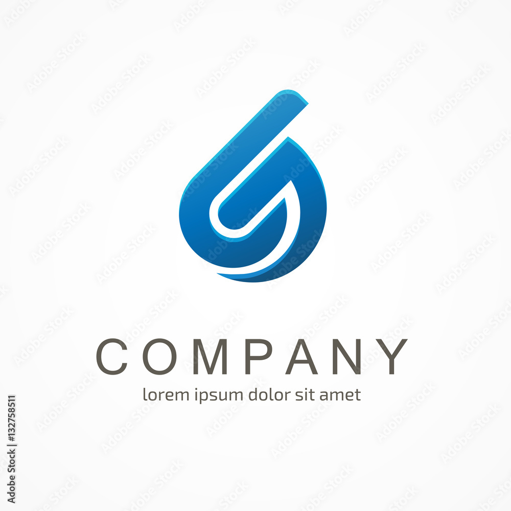Logo design abstract progress vector template Logo design abstract progress vector template