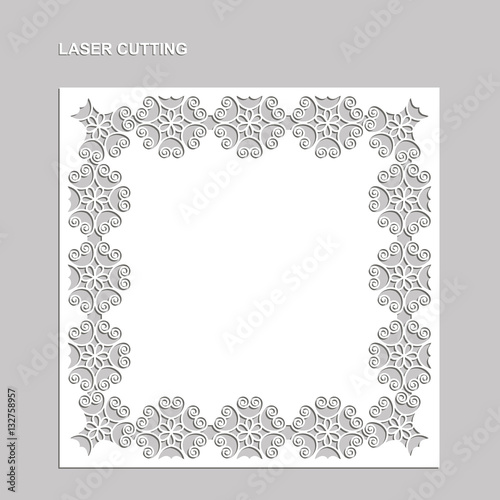 Laser Cutting Vector Pattern.