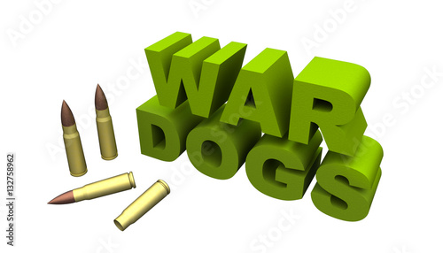 Photography War dogs - ammo (3D illustration)