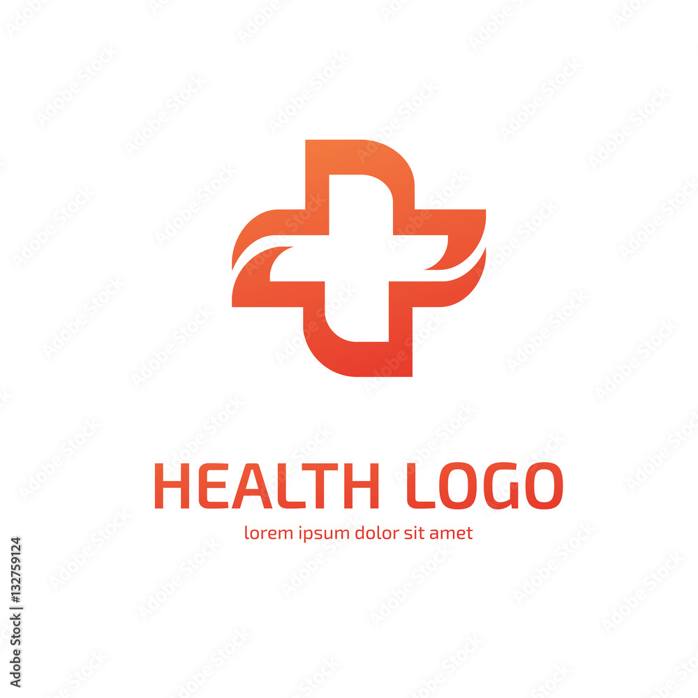 Logo design abstract medical vector template Logo design abstract medical vector template