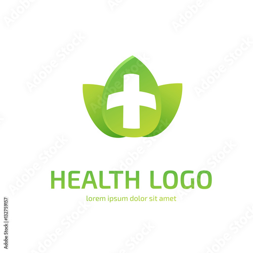 Logo design abstract medical vector template