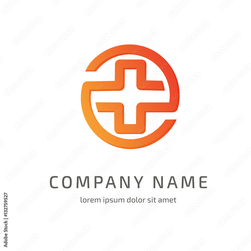 Logo design abstract medical vector template Logo design abstract medical vector template