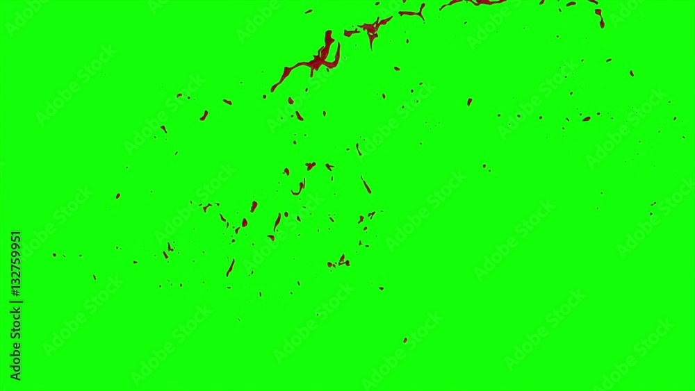 Hd Blood Burst Slow Motion (Green Screen) 83 Hd Blood Burst Slow Motion (Green Screen) 83