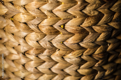 Obraz na płótnie bamboo weaving texutre w salonie