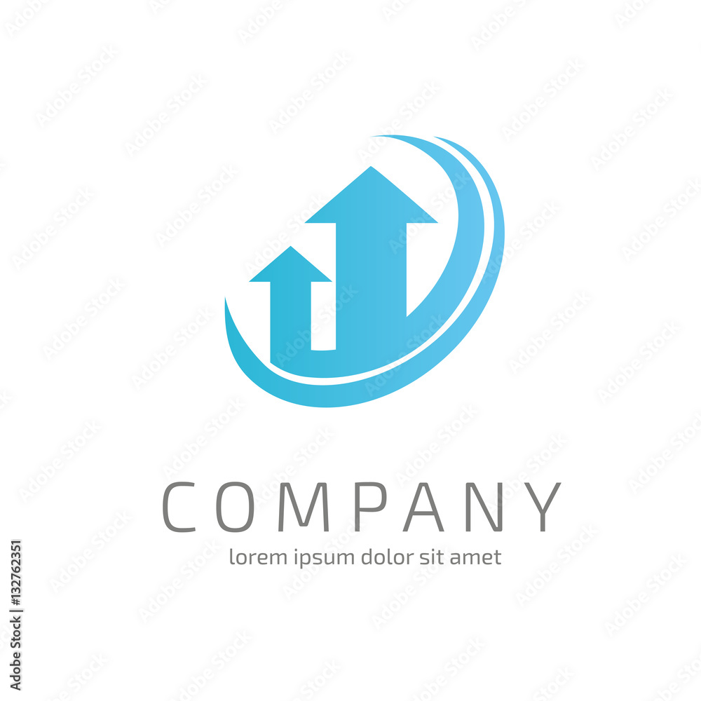 Logo abstract design arrow vector template Logo abstract design arrow vector template