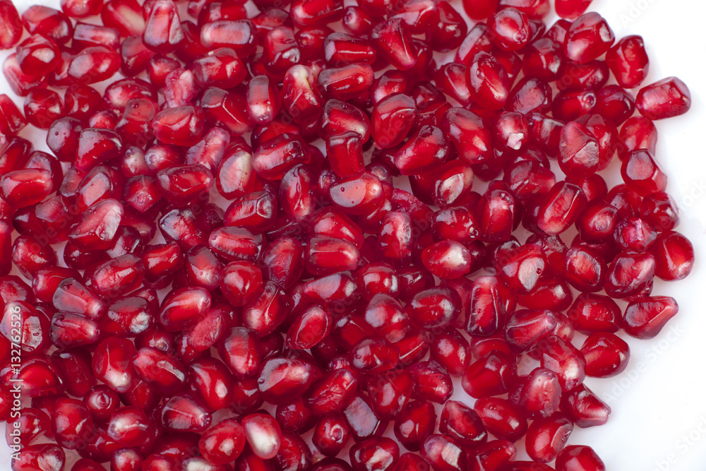 Texture of dark red pomegranate seeds Texture of dark red pomegranate seeds