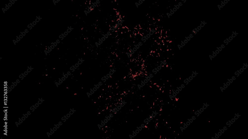 Hd Blood Burst Slow Motion (With Alpha) 127