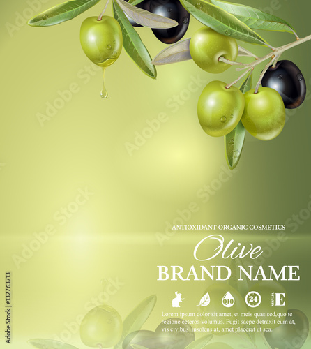 Olive green banner
