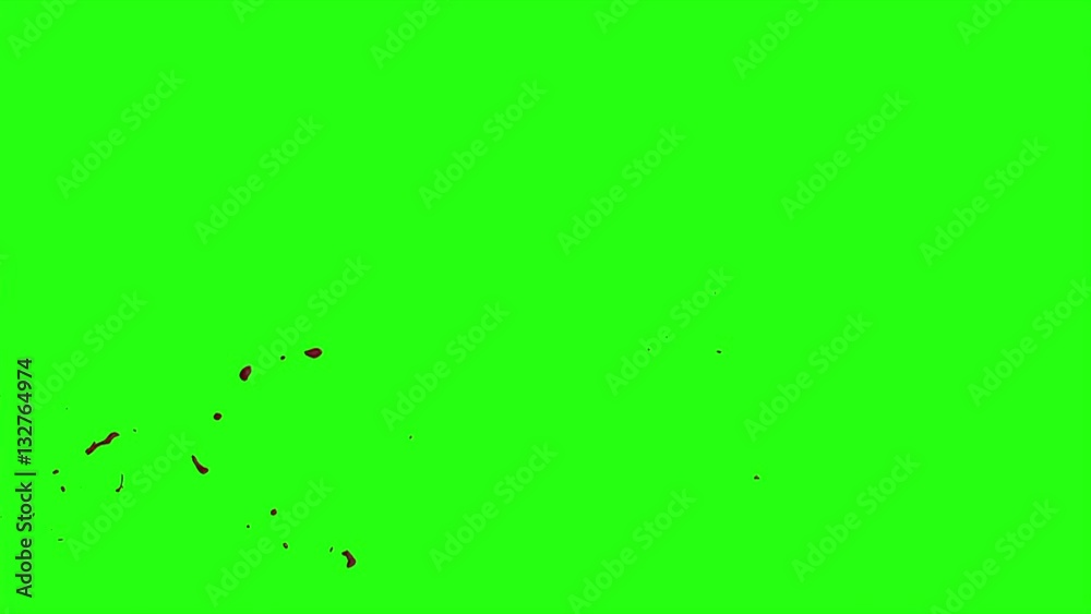 Hd Blood Burst Motion Blur (Green Screen) 70 Hd Blood Burst Motion Blur (Green Screen) 70