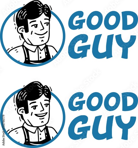 logotype set a good guy