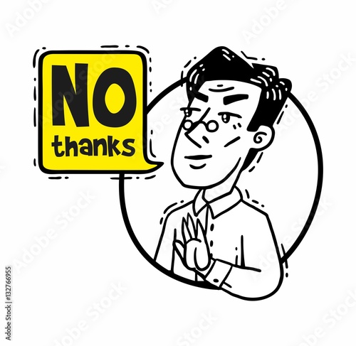 no thanks man circle comics