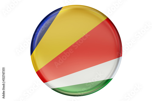 Free Download Badge with flag of Seychelles, 3D rendering - GFXLoad