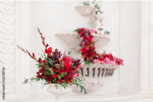 wedding decorations with flowers