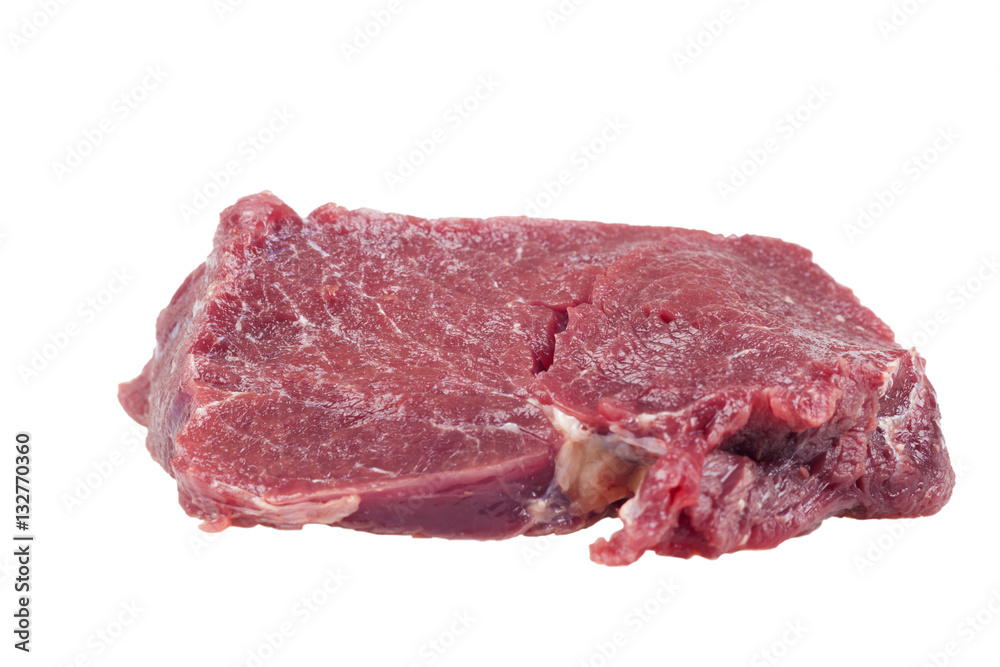Raw Steak isolated on white background