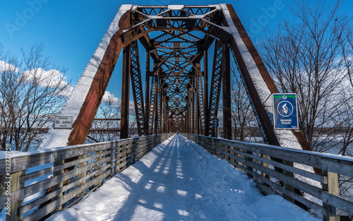 Saint John River Bridge Fredericton, Newbrunswick photo