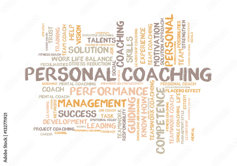 Fototapeta premium Personal coaching word cloud