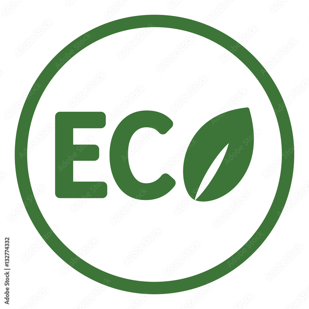 eco ecology sign character emblem label word in simple icon eco ecology sign character emblem label word in simple icon