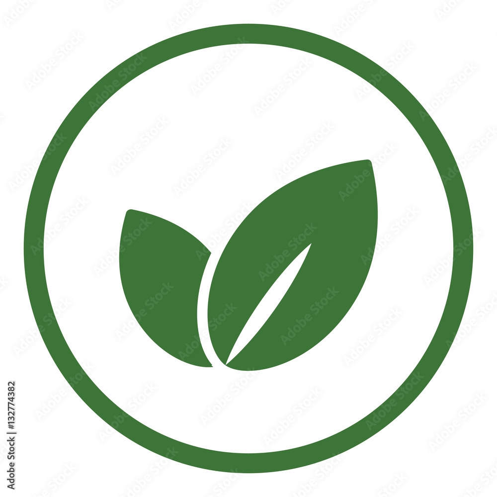 sprout herbal plant leaves simple icon in circle sprout herbal plant leaves simple icon in circle