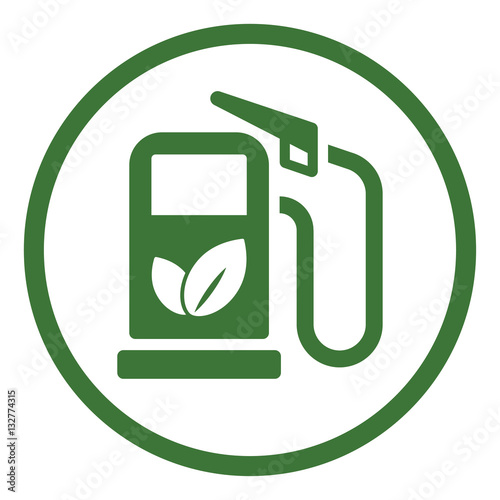 refill ecology bio electric simple icon in circle