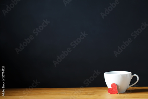  Coffee cup with small red heart