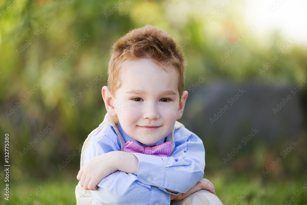 Cute Red Haired Boy Outside Dressed Up 13 Cute Red Haired Boy Outside Dressed Up 13
