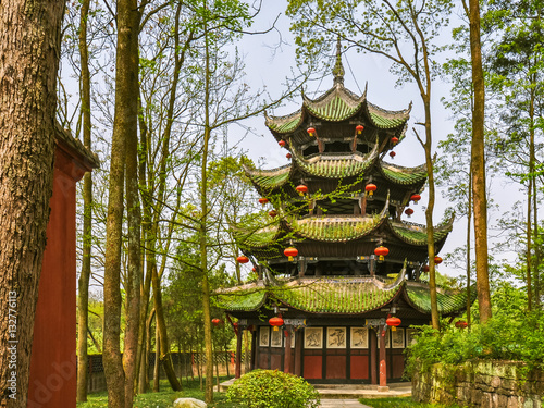 Solitary Pagoda in the Woods - Dazu  Baodingshan  Chongqing  China