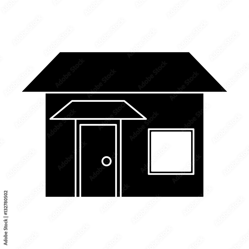 silhouette house real state two story vector illustration eps 10 silhouette house real state two story vector illustration eps 10