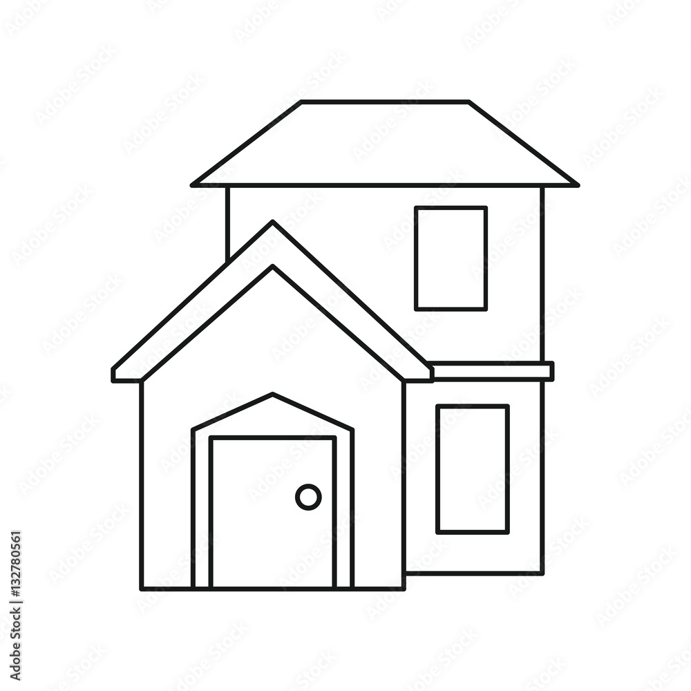 house home residential style modern outline vector illustration eps 10 house home residential style modern outline vector illustration eps 10