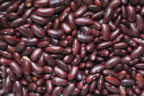Red beans pattern as background