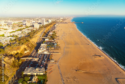 Santa Monica beach from above © Tierney