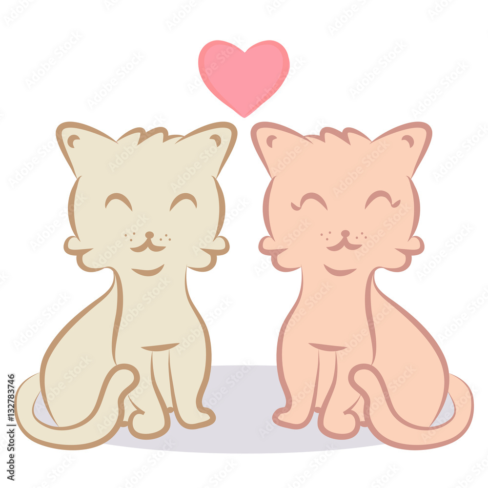 Obraz premium Kitten couple