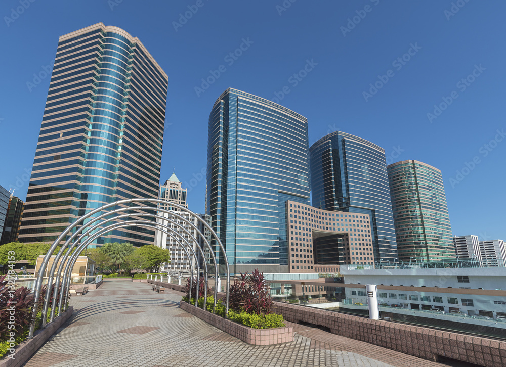 Highrise office building in Hong Kong city Highrise office building in Hong Kong city