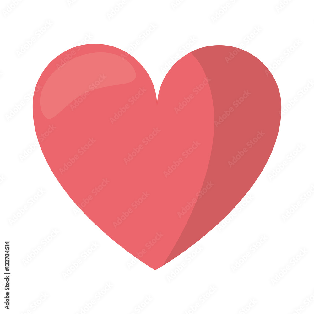 love heart romantic symbol vector illustration eps 10