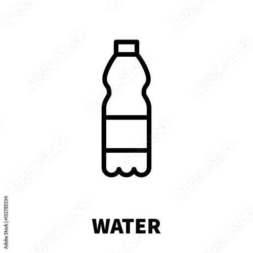 Water icon or logo in modern line style.