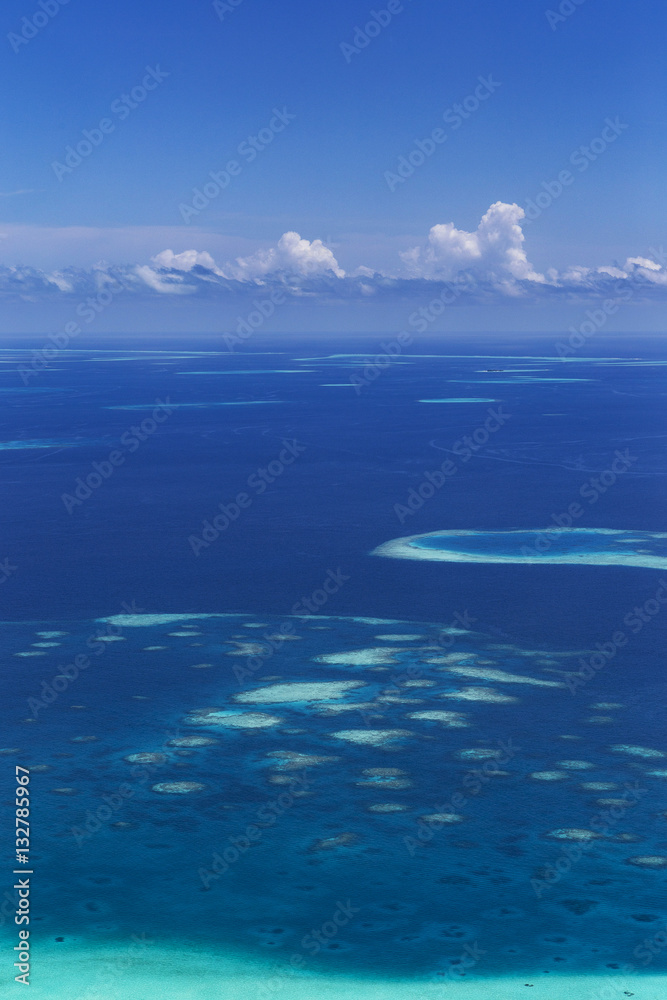 Group of atolls in Indian ocean Group of atolls in Indian ocean