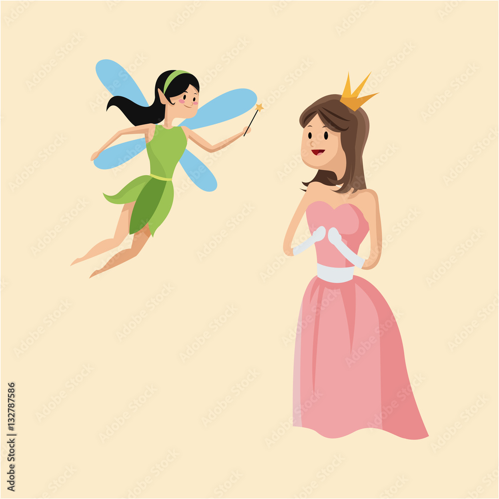 princess and fairy tale character vector illustration eps 10 princess and fairy tale character vector illustration eps 10