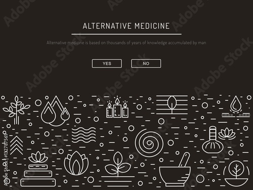 Vector image characters of alternative medicine. Ayurvedic body types. Holistic lifestyle and harmony with nature.