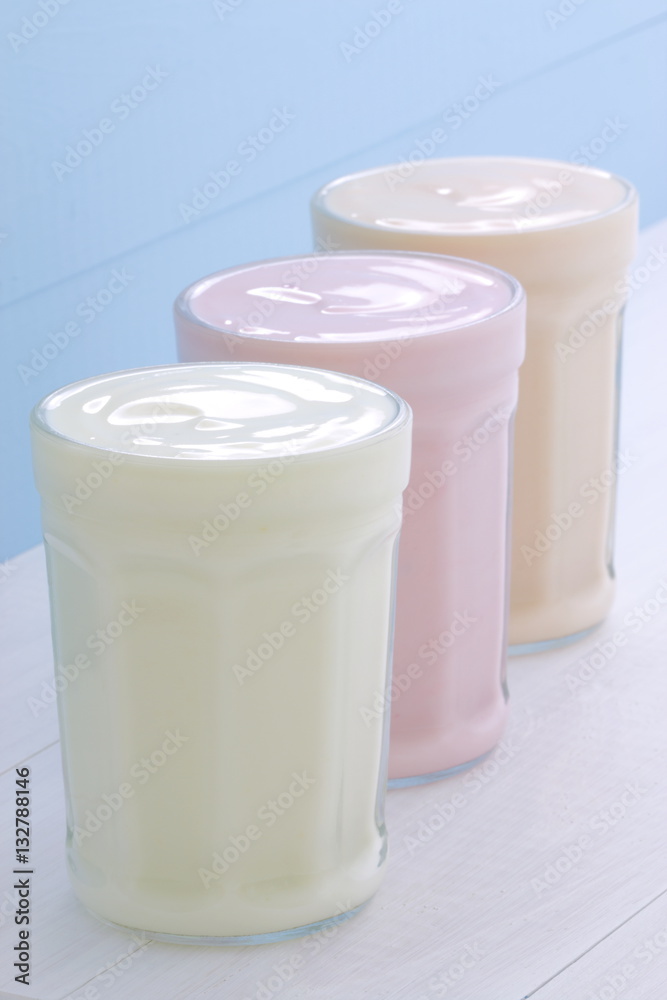 Fresh assorted yogurt Fresh assorted yogurt