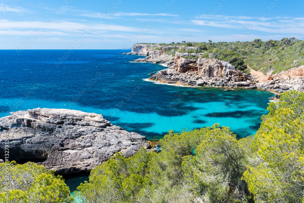 Fototapeta premium Calo Des Moro - beautiful bay of Mallorca, Spain