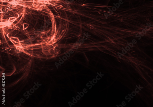 abstract fractal light rays background