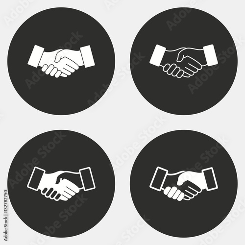 Handshake - vector icon.