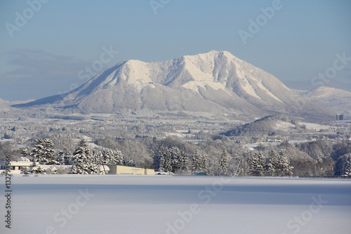 冬の羊蹄山麓