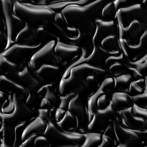Delicate black dark luxury seamless 3d surface pattern