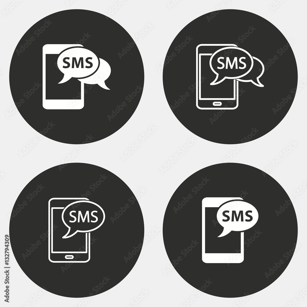 SMS - vector icon. SMS - vector icon.